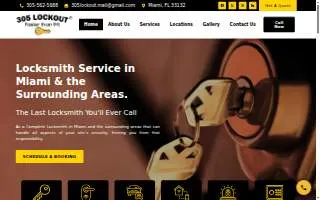 Lockout Services Inc. of Miami website
