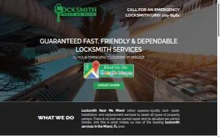 Locksmith Near Me Miami website