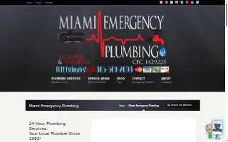 Miami Emergency Plumbing website