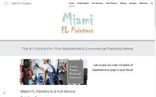 Miami FL Painters website