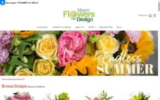 Miami Flowers Design website