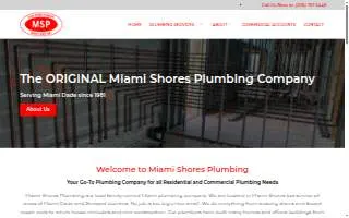 Miami Shores Plumbing website