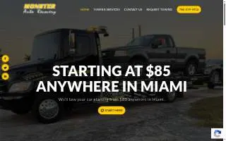 Monster Auto Recovery of Miami website
