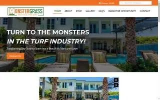 Monster Grass and Artificial Turf Installers website
