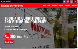 National Service Pros of Miami website