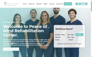 Peace of Mind Rehab Inc website