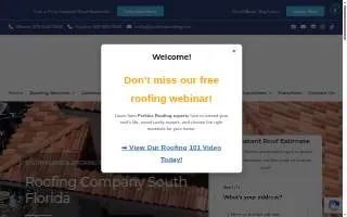 Perkins Roofing - Miami website