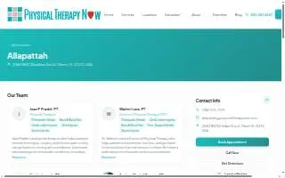 Physical Therapy Now-Allapattah website