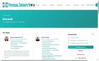 Physical Therapy Now - Brickell website