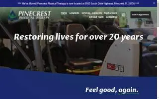 Coral Gables Physical Therapy website