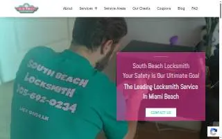 south beach locksmith of Miami website