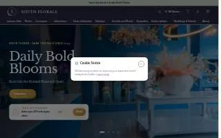 South Florals Miami Beach website