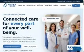 Advance MDcare website