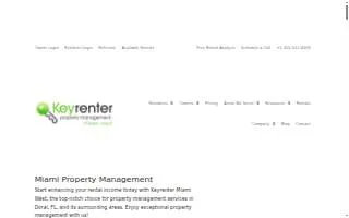 Keyrenter Property Management Miami West website