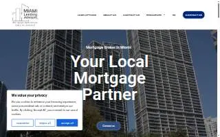 Miami Lending Advisors - Mortgage Broker of Miami Springs website