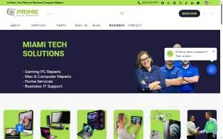 Prime Tech Support of Miami Springs website
