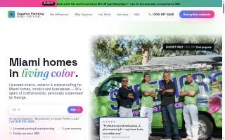 Superior Painting Services Miami website