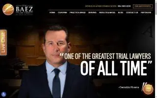 The Baez Law Firm - Miami Criminal Defense Lawyer website