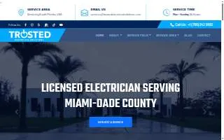 Trusted Electrical Solutions of Miami website
