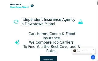 We Insure Downtown Miami website