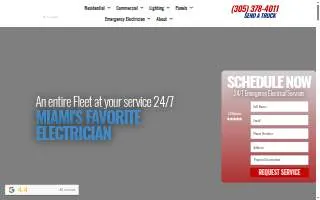 Wiremasters Electric Inc of Miami website