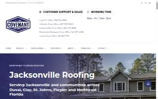 Covenant Roofing & Construction, Inc. of Middleburg website
