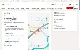 Walgreens Pharmacy of Middleburg website