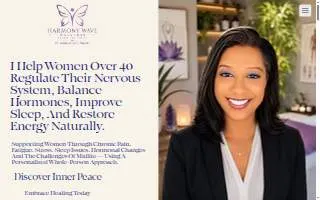 Harmony Wave Wellness website