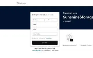 Sunshine Self Storage - Miramar West website