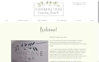 Cornerstone Counseling Group, LLC website