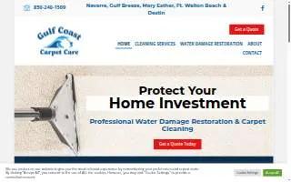 Gulf Coast Carpet Care website