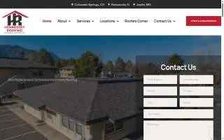 Hennessey Roofing website