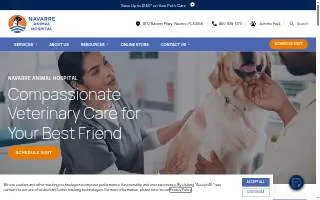 Navarre Animal Hospital website