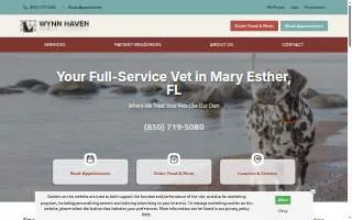 Wynn Haven Animal Hospital website