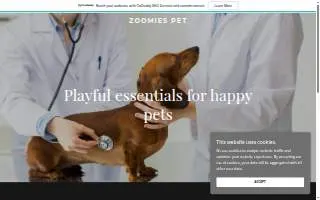 ZOOMIES Pet Hotel of Navarre website