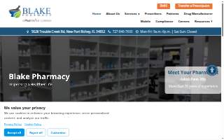 Blake Pharmacy website