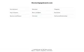 The Mortgage Board website