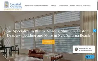 Coastal Shutters & Window Treatments Inc. website