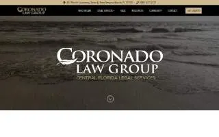 Coronado Law Group, PLLC of New Smyrna Beach website