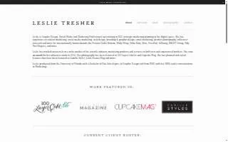 Leslie Tresher Photography website