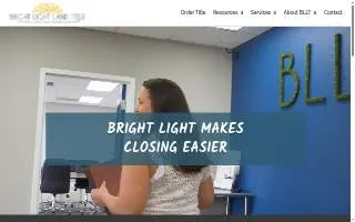 Bright Light Land Title Company website