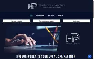 Hudson, Peden & Associates CPAs website