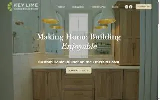 Key Lime Construction website