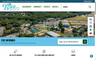 Niceville Community Center website