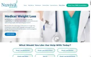Nuviva Medical Weight Loss Clinic of Melbourne website