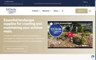 TriCircle Landscape Supply website