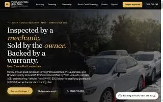 Fort Lauderdale Auto Sales website