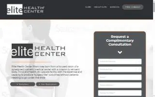 Elite Health Center of North Miami Beach website