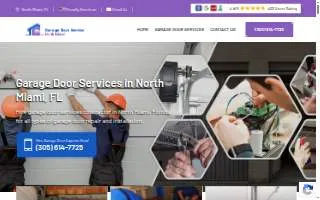 City Garage & Commercial Door Services Miami website