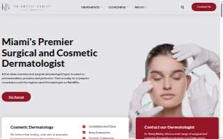 Dr. Kristy Bailey, Double Board Certified Dermatologist website
